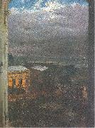 Adolph von Menzel The Anhalter Railway Station by Moonlight Germany oil painting reproduction